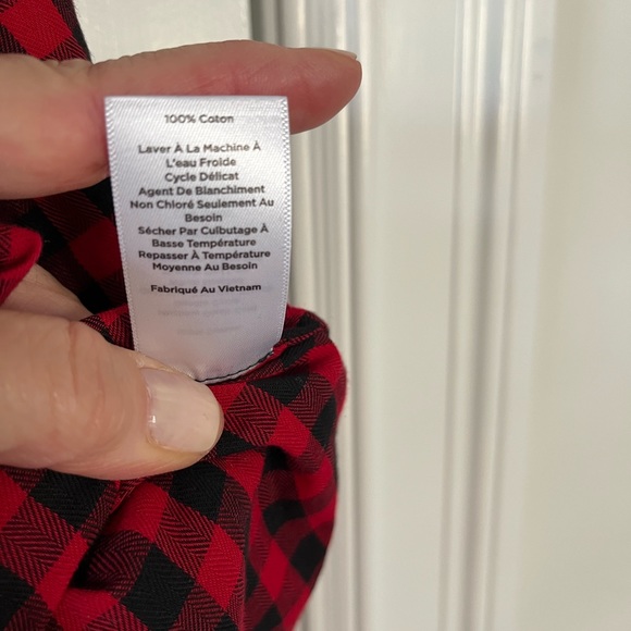 Talbots Red & Black Blouse - Picture 10 of 10